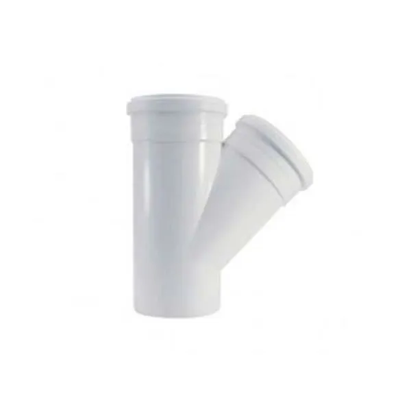Junção Y para Esgoto 300x150mm Plástico de Alta Resistência para Desvios e Ramificações Shiva Junção Y Esgoto 300x150mm Plástico de Alta Resistência para Instalação Simples Shiva