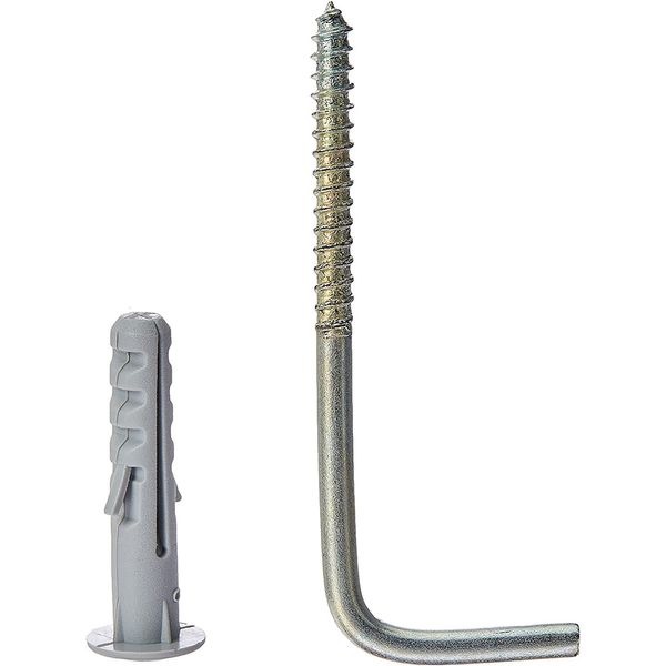 Escápula e Bucha com Aba Fixdura Escápula 4,4x72mm com Bucha 8mm com Aba para Bloco Oco 2 Peças