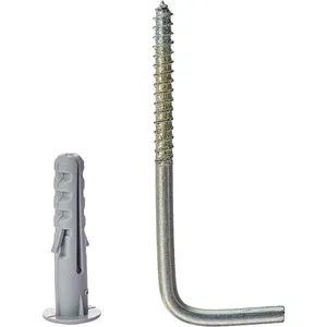 Escápula e Bucha com Aba Fixdura Escápula 4,4x72mm com Bucha 8mm com Aba para Bloco Oco 2 Peças