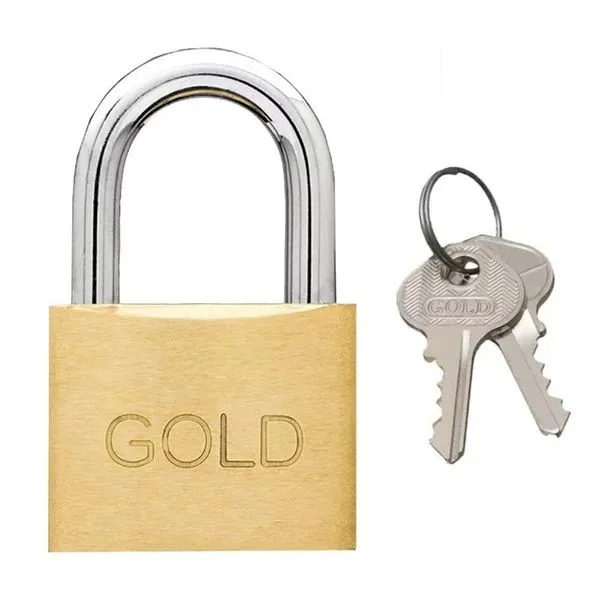 Cadeado 20mm Latão Gold Gcc200001