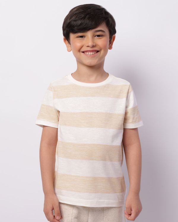 Camiseta Infantil Manga Curta Listrada Off White 8