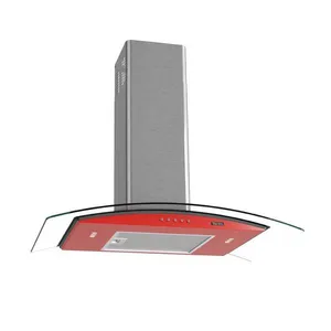 Coifa Terim de Parede Clean Vidro Curvo Vermelha Kroma 75cm Vermelho Kroma 220V