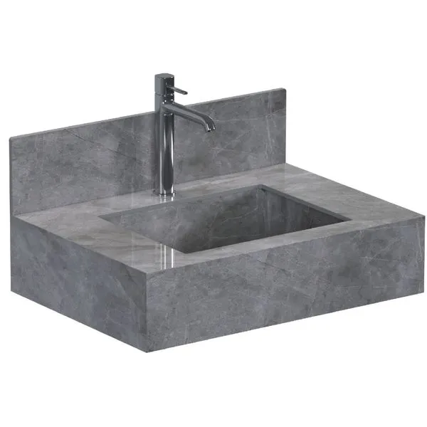 Bancada de Porcelanato Napoles Cinza 60cm - P103284 - COZIMAX