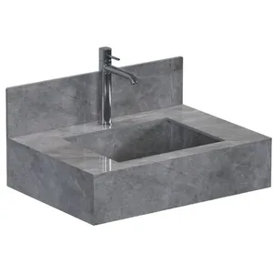Bancada de Porcelanato Napoles Cinza 60cm - P103284 - COZIMAX