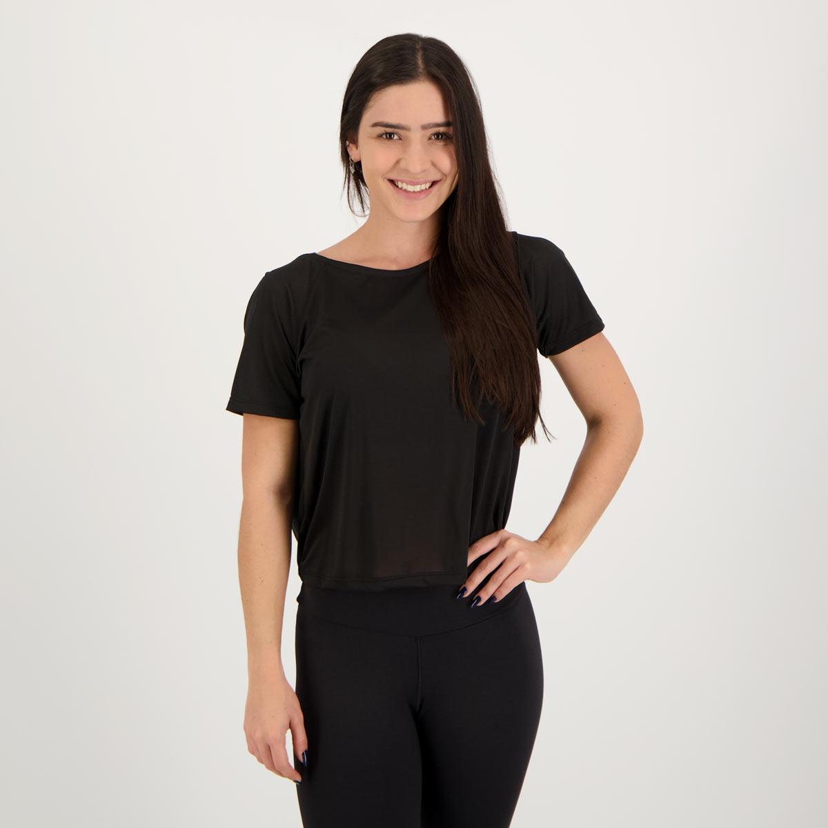 Camiseta Area Flap Feminina Preta