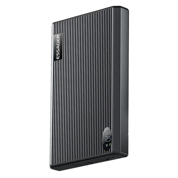 Carregador Portátil Essager Wireless/USB-C/PD20W 10000mAh EDY1W-SY0G-Z Preto