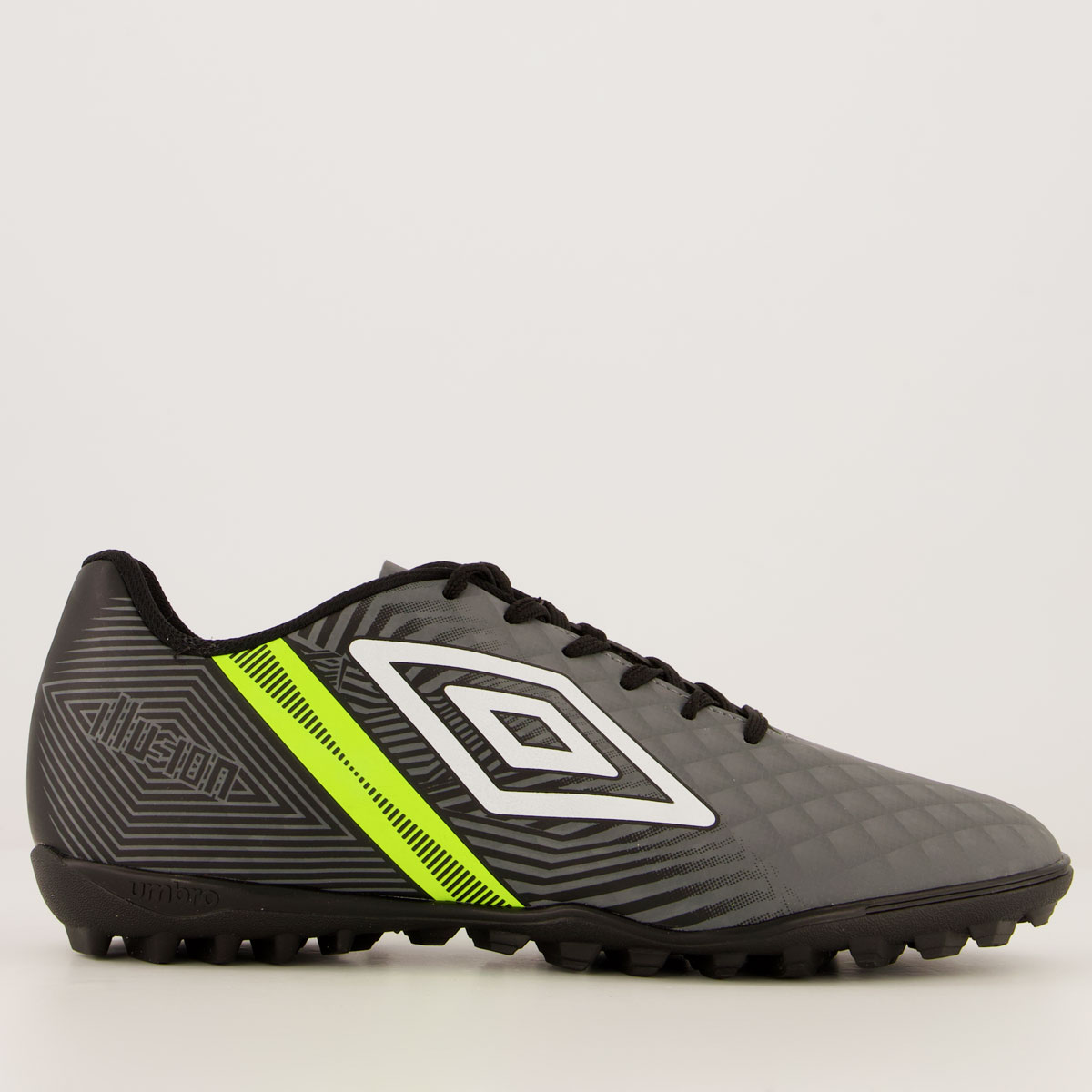 Chuteira Umbro Illusion Society Cinza e Preta