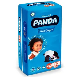 Fralda Descartável Infantil Panda Total Confort Jumbinho XXG 12 Unidades