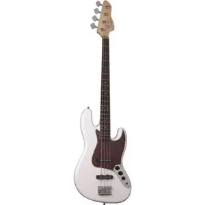 Contrabaixo Elétrico Passivo GB-100 Jazz Bass com 2 Captadores J Cerâmicos Branco Giannini