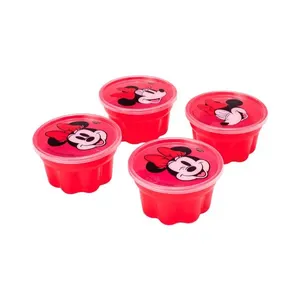 Kit Formas de Gelatina Lúdica Minnie Vermelha 4 Peças 17448 - Plasútil
