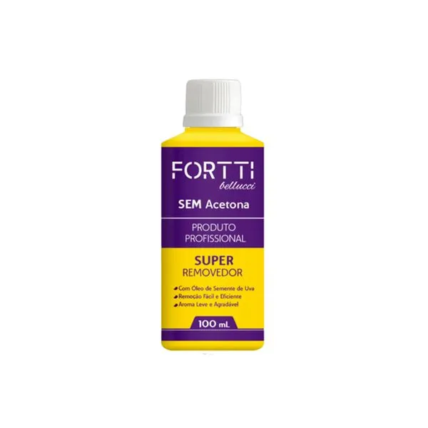 Removedor De Esmalte Fortti Sem Acetona 100 ml