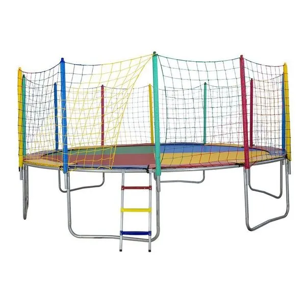 Cama Elástica 4,27m 6 Pés Nacional Colorida Profissional