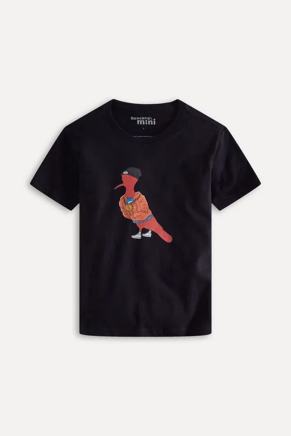 Camiseta Mini Pica Pau Musica Preto - 04