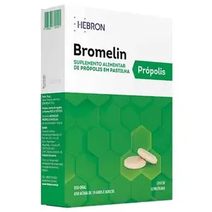 Bromelin Própolis Pastilha 12 Pastilhas Hebron