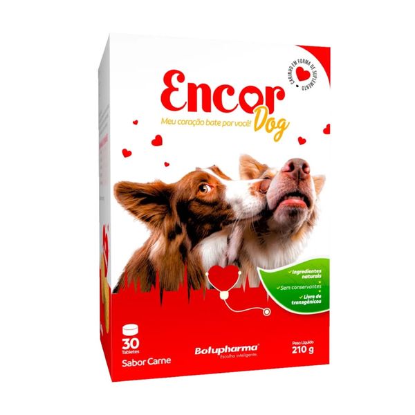 ENCOR DOG 210G COM 30 TABLETES SABOR CARNE PARA CÃES