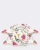 Kit Colcha Casal Plumagem 3 Peças Estampa Floral Branco UN