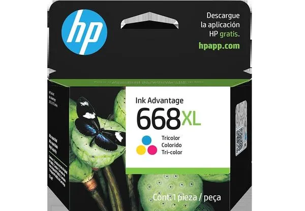 Cartucho Hp 668xl (7fp38vl) Colorido - 5,5ml