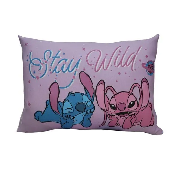 Fronha Avulsa Disney Stitch e Angel Malha 100% Algodão 48cmx68cm 01 Peça Branco Portallar Fronha Avulsa Disney Stitch e Angel Malha 100% Algodão 48cmx68cm Branco Portallar