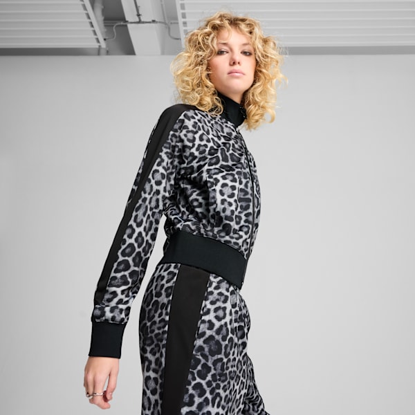 Jaqueta T7 LEO LUXE All-Over Print Short Track Feminina