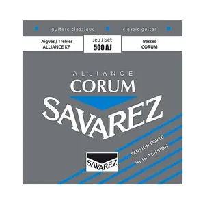 Encordoamento Violão Nylon Alliance Corum 500AJ Tensão Alta Roundwound Flexibilidade Dinâmica Sonora Savarez Encordoamento Violão Nylon Alliance Corum 500AJ Tensão Alta Roundwound Savarez