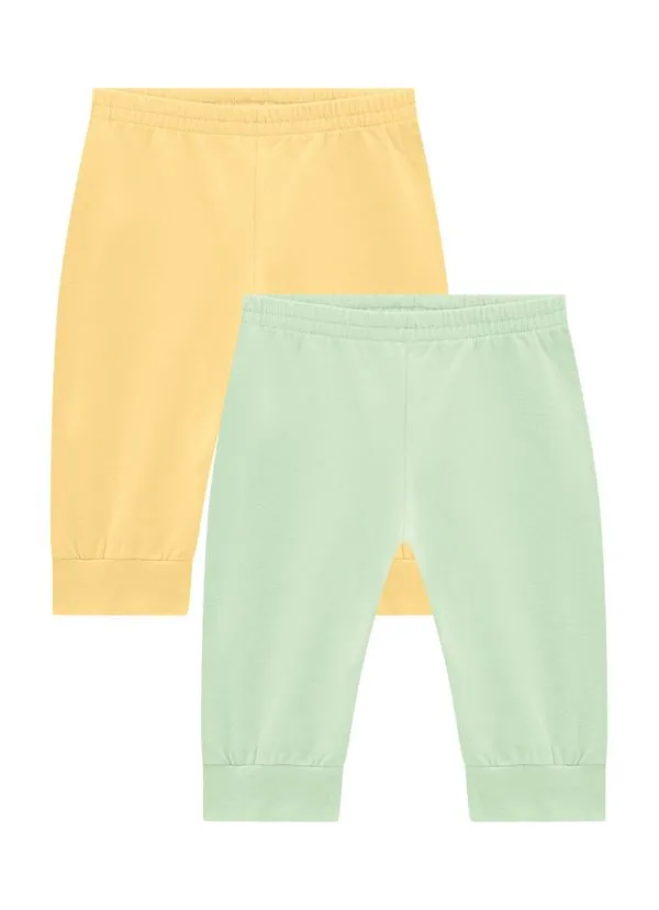 Kit de calças jogger de cotton Brandili Baby - P