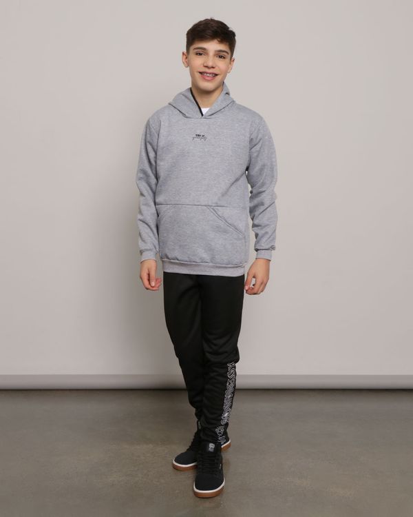 Calça Juvenil Helanca Jogger com Estampa Preta 10