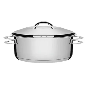 Panela De Aço Inox Raza Solar 24 Cm 4,7 Litros Caçarola