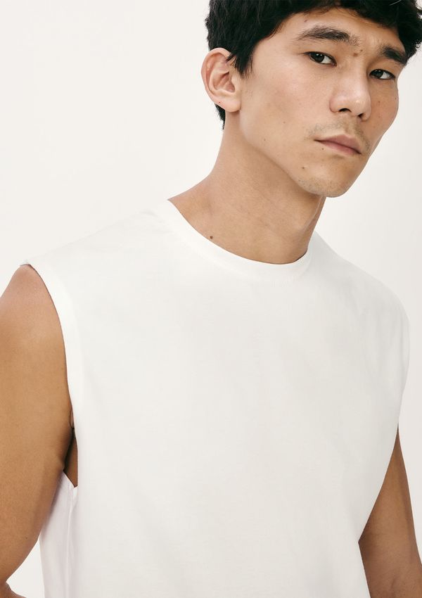 Regata Masculina Comfort Alças Largas Super Cotton - Off white G