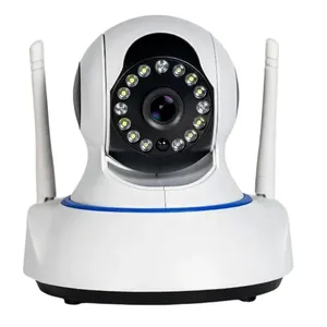 Câmera de Segurança Wifi PTZ de Mesa MDM Câmera Pan Tilt com 2 Antenas Hd Visão Noturna 10m e Áudio Bidirecional Câmera de Segurança Wifi PTZ de Mesa MDM Pan Tilt com 2 Antenas Hd Visão Noturna e Alertas no App