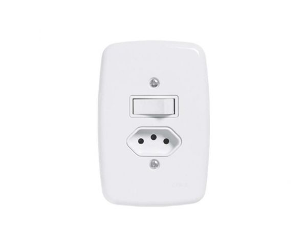 Interruptor Ideale Br 1 Simp+Tom 2P+T C/Pl 20A 250V 3216 c/12pcs