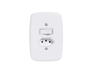Interruptor Ideale Br 1 Simp+Tom 2P+T C/Pl 20A 250V 3216 c/12pcs