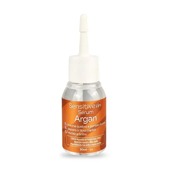 Sérum Reparador de Pontas Argan Sensitive In 30ml SERUM SENSITIVE IN 30ML REPARADOR DE PON