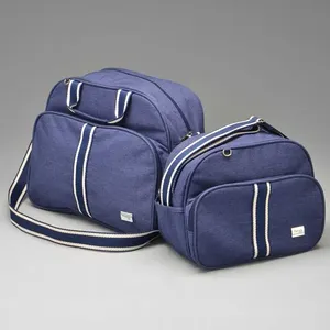 Kit Bolsa Com Trocador Iza - 3027C Chumbo Marinho Marinho