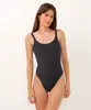maiô regata com lurex proteção uv preto M
