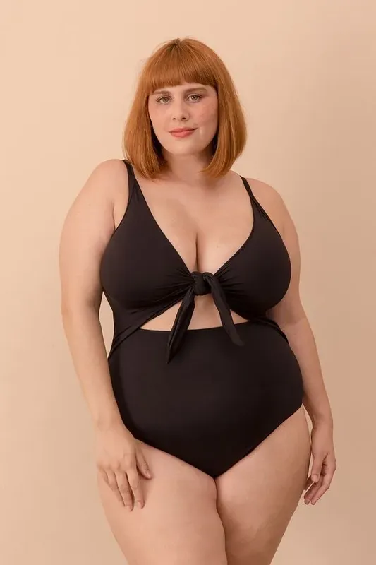 Maiô Nó Plus Size Preto-GG
