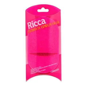 Esponja de Limpeza Facial Ricca Pink 1 Unidade
