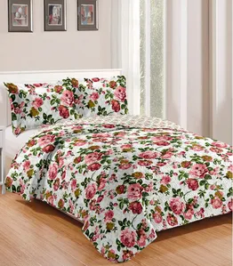 Colcha Queen Bouti Patchwork Microfibra Rozac Branco UN / Branco
