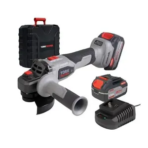 Esmerilhadeira Angular 125mm a Bateria 20V Motor Brushless com Controle de Velocidade Tork Brasil Esmerilhadeira Angular 125mm a Bateria 20V Motor Brushless com Partida Suave Tork Brasil
