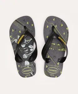 chinelo havaianas infantil batman preto 31-32