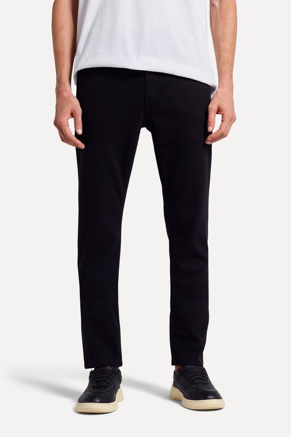 Calca 5 Pockets Moletom Preto - 48
