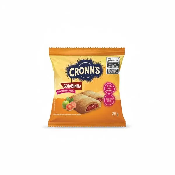 Biscoito Cronn's Mini Barra Recheada Goiaba 25g