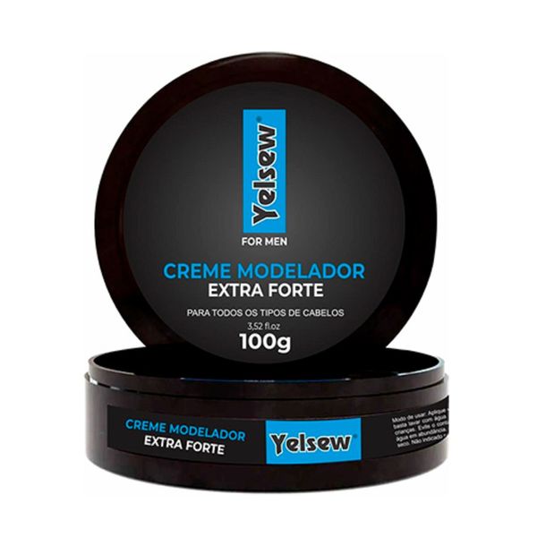 Pomada Capilar Exclusive Essence Yelsew Modeladora Extra Forte Azul 100g