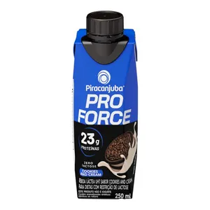 Bebida Proteica Piracanjuba Pro Force Cookies And Cream Zero Lactose 250ml