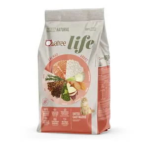Ração Quatree Life Gatos Castrados Salmão e Arroz 10,1 kg