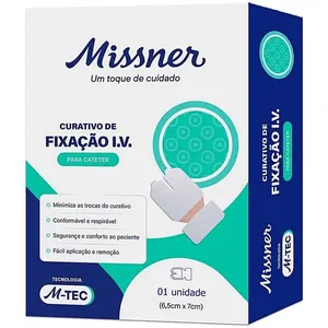 Curativo Filme Adesivo Fixação Cateter I.V. 6,5x7cm -unidade