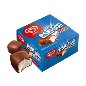 Mini Sorvete Baunilha Cobertura Chocolate Kibon Eski-bon Caixa 92g SORVETE KIBON ESKIBO