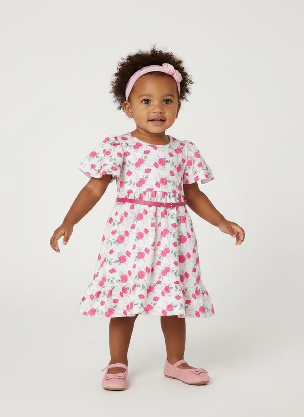 Vestido Infantil Para Menina - PINK 3
