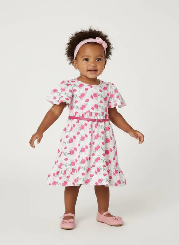Vestido Infantil Para Menina - PINK 3