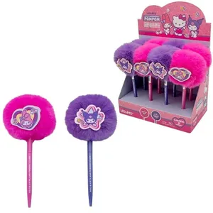 CANETA POMPOM HELLO KITTY E AMIGOS - UNIDADE - LEOARTE