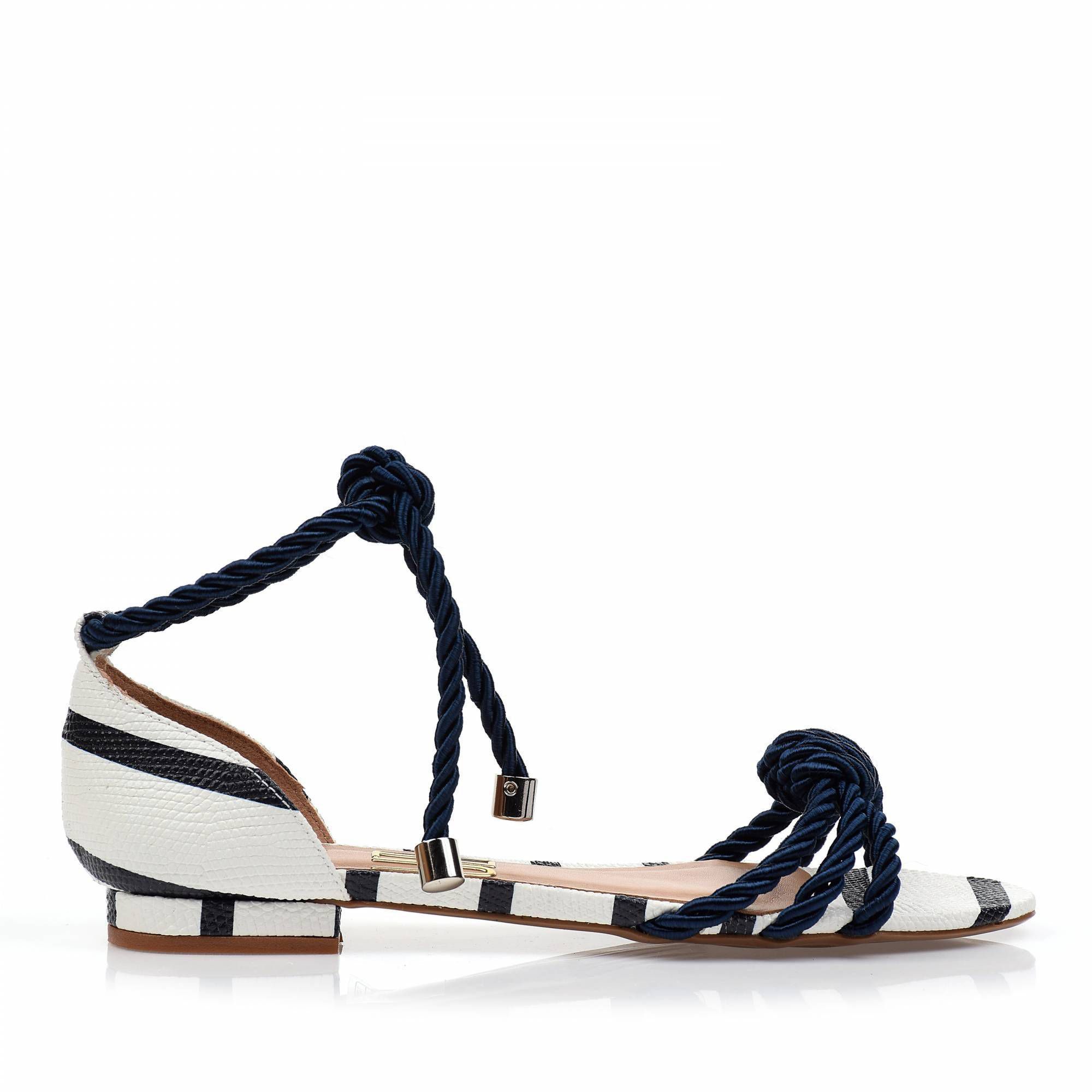 Flats Cordão Blue